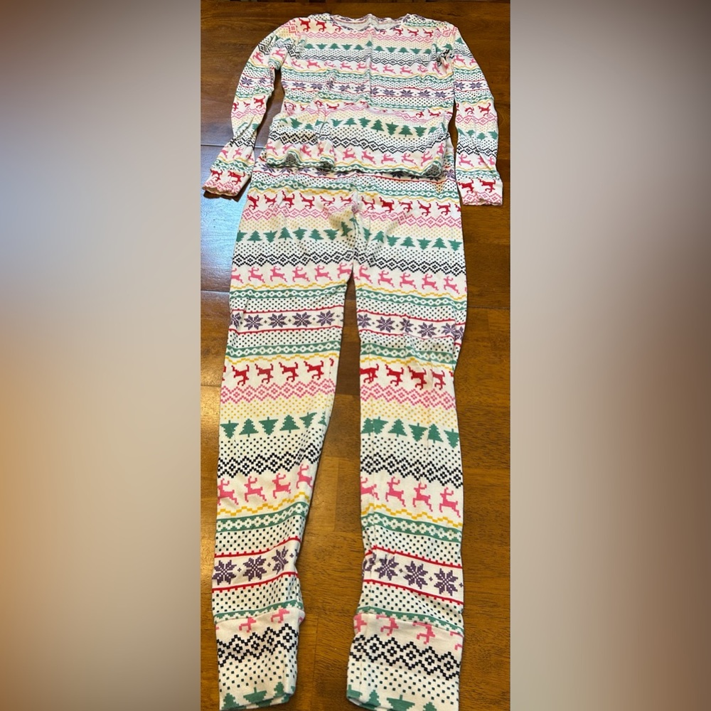 GapKids Sleep Size 12 Two Piece Christmas Pajamas